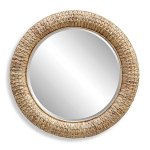 Twisted Seagrass - Round Mirror-36 Inches Tall and 36 Inches Wide - 1327608