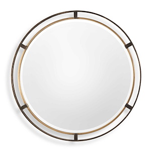 Carrizo - 36.25 inch Round Mirror - 36.25 inches wide by 1.25 inches deep - 863076