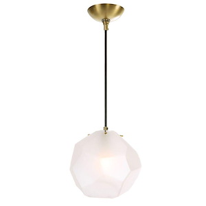 Geodesic - 1 Light Mini Pendant-8.25 Inches Tall and 8.25 Inches Wide - 1286893