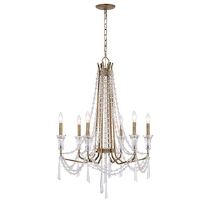 Barcelona - 6 Light Chandelier-40.5 Inch Tall and 27 Inch Wide - 1428568
