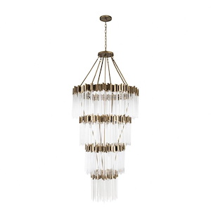 Matrix - 30 Light 4-Tier Chandelier In Glam Style-95 Inches Tall and 40 Inches Wide - 1112616