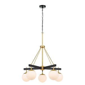 Allie 5-Light Chandelier in Heritage Modern Style 24.5 Inches Tall and 28 Wide - 1112648