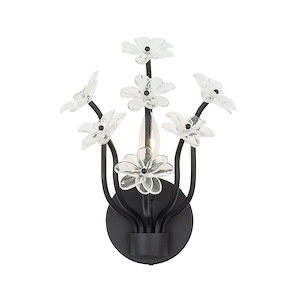 Wildflower - 1 Light Wall Sconce In Glam Style-10.5 Inches Tall and 10 Inches Wide - 1286681