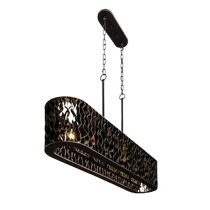 Estela - 6 Light Linear Pendant In Industrial Style-12.25 Inches Tall and 48 Inches Wide - 1300891