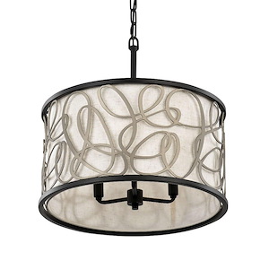 Scribble - 3 Light Convertible Pendant In Glam Style-12 Inches Tall and 18 Inches Wide - 1286694