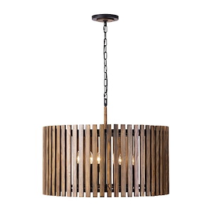 Suratto - 8 Light Pendant In Rustic Style-23.25 Inches Tall and 30 Inches Wide - 1300898