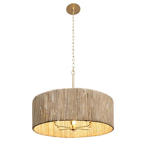 Jacob's Ladder - 6 Light Pendant In Coastal Style-12.5 Inches Tall and 28 Inches Wide - 1300921