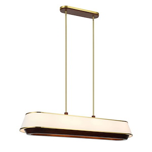 Desert Flyer - 6 Light Linear Pendant-9.5 Inch Tall and 48 Inch Wide - 1428608