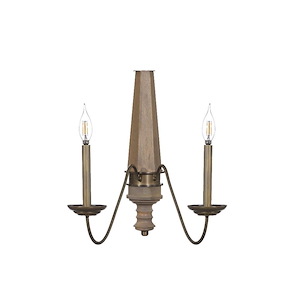 Dinner at - 2 Light Wall Sconce-16 Inch Tall and 12 Inch Wide - 1375258