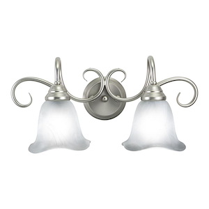 Bella - 2 Light Bath Vanity In Traditional Style-9 Inches Tall and 19.75 Inches Wide - 174173