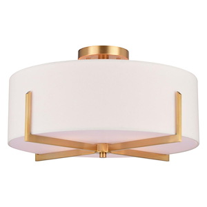 Surrey - 4 Light Semi-Flush Mount In Mid-Century Modern Style-9.75 Inches Tall and 18 Inches Wide - 1299048