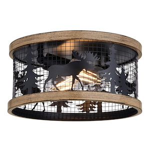 Kodiak - 2 Light Flush Mount-6 Inch Tall and 12 Inch Wide - 1371573