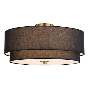 Burnaby - 4 Light Semi-Flush Mount-10.75 Inch Tall and 20.5 Inch Wide - 1371574