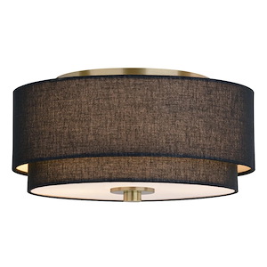 Burnaby - 2 Light Semi-Flush Mount-6.75 Inch Tall and 13 Inch Wide - 1371575