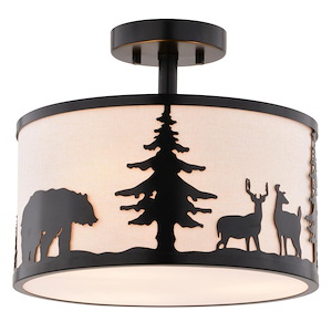 Acadia - 3 Light Semi-Flush Mount-11.25 Inch Tall and 13 Inch Wide - 1371578