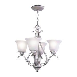 Monrovia 4-Light Mini Chandelier in Transitional Style 18 Inches Tall and 18.5 Inches Wide - 1334070