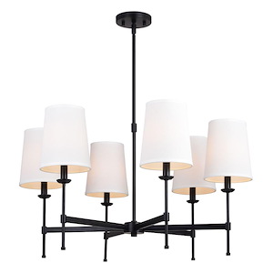 Camden - 6 Light Chandelier-17.75 Inch Tall and 30 Inch Wide - 1371608