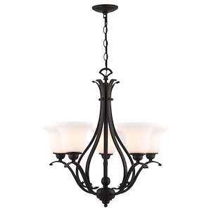 Monrovia - 5 Light Chandelier-25.5 Inch Tall and 26 Inch Wide - 1403043
