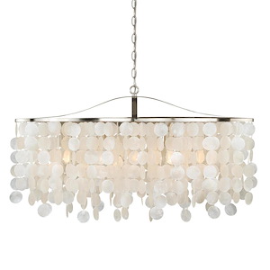 Elsa 5-Light Pendant in Transitional and Oval Style 21 Inch Tall and 35.75 Inches Wide - 515407