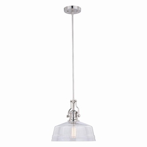 Beloit 1-Light Pendant in Farmhouse and Dome Style 17 Inches Tall and 12 Inches Wide - 820775