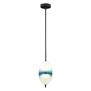Somerset 1-Light Mini Pendant in Contemporary and Oval Style 19 Inches Tall and 6.25 Inches Wide - 1050526