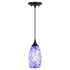 Milano - 1 Light Mini Pendant-9.75 Inches Tall and 4.75 Inches Wide - 1299092
