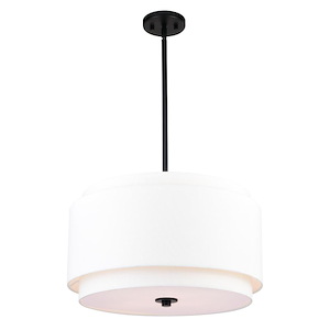 Burnaby - 4 Light Pendant In Mid-Century Modern Style-15.75 Inches Tall and 20.5 Inches Wide - 1299099