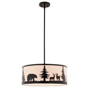 Acadia - 3 Light Pendant-16.75 Inch Tall and 18 Inch Wide - 1371650