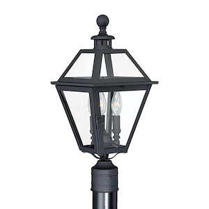Nottingham 3-Light Outdoor Post in Transitional and Empire Style 19.75 Inches Tall and 9 Inches Wide - 440260