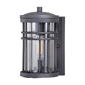 Wrightwood 1-Light Outdoor Wall Sconce in Transitional and Lantern Style 10.75 Inches Tall and 6 Inches Wide - 588771