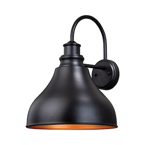 Delano 1-Light Outdoor Wall Sconce in Farmhouse and Barn Style 17 Inches Tall and 13 Inches Wide - 588891