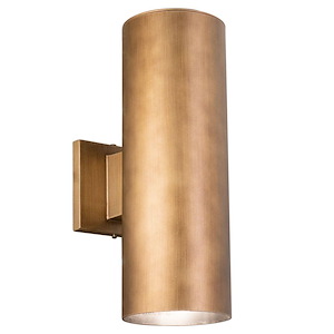 Chiasso 2-Light Outdoor Wall Sconce in Contemporary and Cylinder Style 14.25 Inches Tall and 5 Inches Wide - 224728