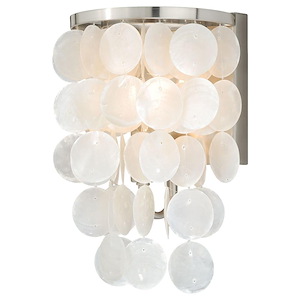 Elsa 1-Light Bathroom Light in Transitional Style 10.75 Inches Tall and 6.5 Inches Wide - 515547