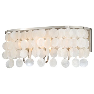 Elsa 3-Light Bathroom Light in Transitional and Flush Style 6.25 Inches Tall and 20.75 Inches Wide - 515546