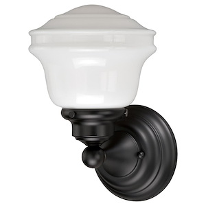 Huntley 1-Light Bathroom Light in Farmhouse Style 10.5 Inches Tall and 6.75 Inches Wide - 1073811