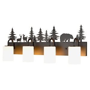 Acadia - 4 Light Bath Vanity with LED Night Light-13 Inch Tall and 31.5 Inch Wide - 1403099