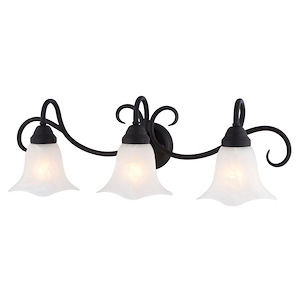 Bella - 3 Light Bath Vanity-9 Inch Tall and 28.25 Inch Wide - 1403105