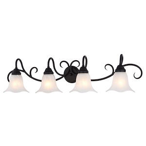 Bella - 4 Light Bath Vanity-9 Inch Tall and 37.5 Inch Wide - 1403106