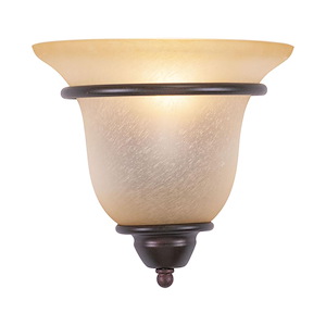 Monrovia 1-Light Wall Sconce in Transitional and Flush Style 9.5 Inches Tall and 10 Inches Wide - 1073934