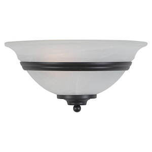 Da Vinci 1-Light Wall Sconce in Transitional and Half Moon Style 6 Inches Tall and 12 Inches Wide - 188136