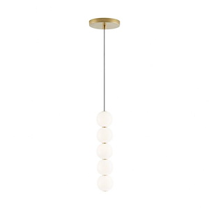 Tech Lighting-Orbet-8.6W 1 LED Line-Voltage Pendant In Modern Style 13.5 Inch Tall and 2.8 Inch Wide - 1264191