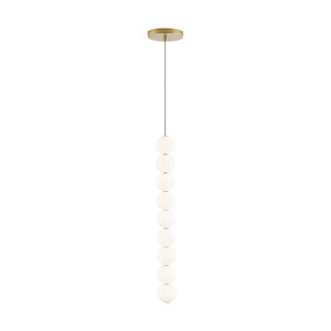 Tech Lighting-Orbet-13.7W 1 LED Line-Voltage Pendant In Modern Style 24.2 Inch Tall and 2.8 Inch Wide - 1264192