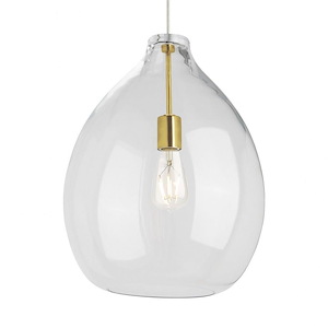 Tech Lighting-Quinton-1 Light Line-Voltage Pendant In Modern Style 20.3 Inch Tall and 16 Inch Wide - 1264211
