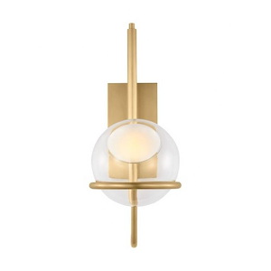 Crosby - 277V 7.7W 1 LED Medium Wall Sconce In Contemporary Style-18 Inches Tall and 13.1 Inches Wide - 1292248