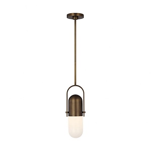 Capsule - 10.6W 1 LED Pendant-14.7 Inch Tall and 4 Inch Wide - 1366089