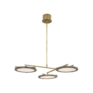 Shuffle - 32.4W 3 LED Medium Chandelier In Contemporary Style-4 Inches Tall and 26.9 Inches Wide - 1292275