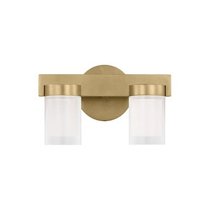 Esfera - 16.2W 2 LED Small Bath Vanity In Contemporary Style-5.9 Inches Tall and 3.4 Inches Wide - 1292307