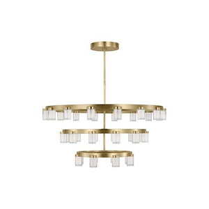 Esfera - 108W 36 LED 3-Tier Extra Large Chandelier In Contemporary Style-20.8 Inches Tall and 44 Inches Wide - 1292299