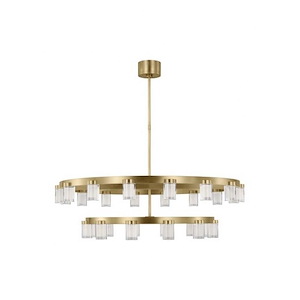 Esfera - 84W 28 LED 2-Tier Extra Large Chandelier In Contemporary Style-12.8 Inches Tall and 44 Inches Wide - 1292227