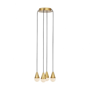 Cupola - 4.3W 4 LED Chandelier-4.7 Inches Tall and 10.5 Inches Wide - 1336772
